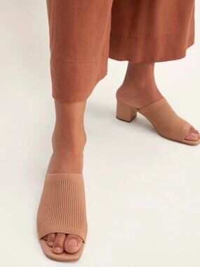 Everlane Glove Mule in ReKnit Blush Tan  Women's Sizes NEW Resort Modern in Bo